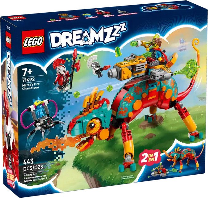 

Конструктор LEGO DREAMZzz Огненный хамелеон Матео 71492