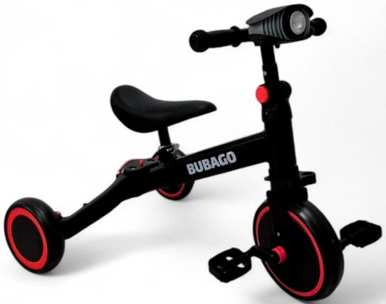 

Беговел-велосипед Bubago Split BG S-157-1 (черный/красный)