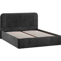 Кровать Трия Тиффани Тип 1 c ПМ и заглушиной 160x200 (микровелюр Wellmart Graphite) в Бресте