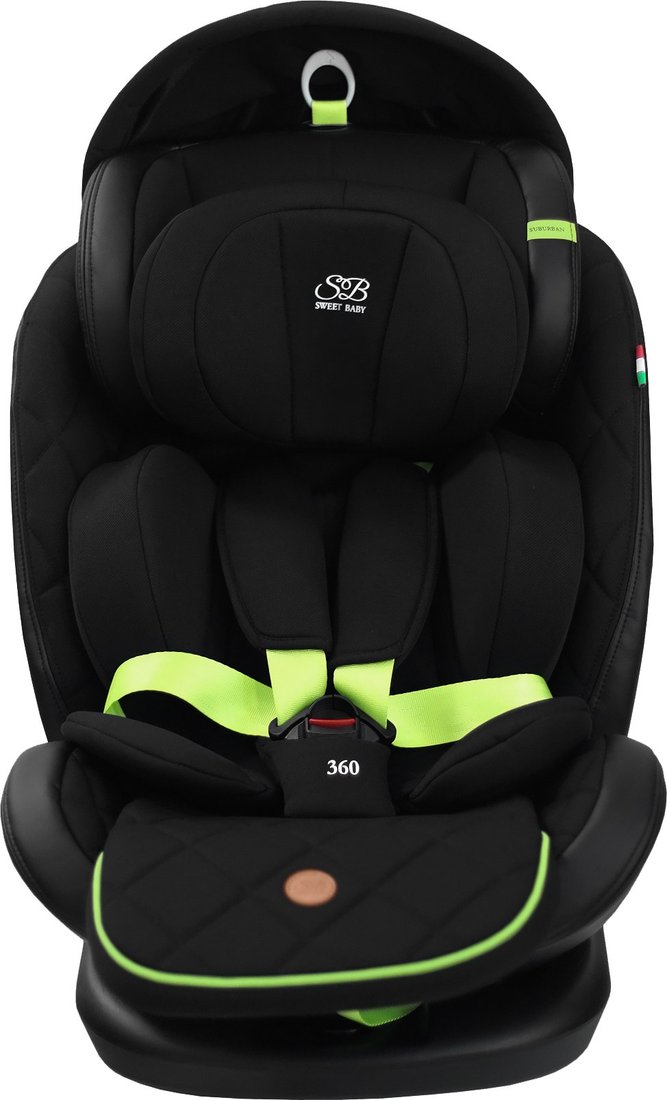 

Детское автокресло Sweet Baby Suburban 360 Isofix 0-36 (черный/зеленый)