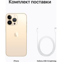 Телефон Apple iPhone 13 Pro 256GB Восстановленный by Breezy, грейд B (золотистый)