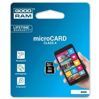 Карта памяти GOODRAM microSDHC (Class 4) 8GB [M400-0080R11]