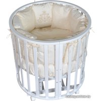 Кроватка-трансформер Ray Luiza 2 Crown (слоновая кость)