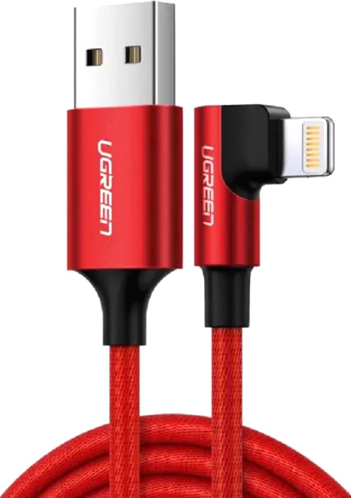 

Кабель Ugreen US299 USB Type-A - Lightning (1 м, красный)