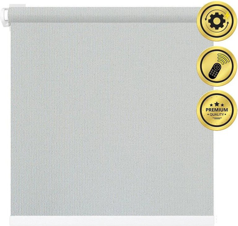 

Рулонная электроштора НеоФьюжен Эден 250 140х250 левая (серый, белая фурнитура)