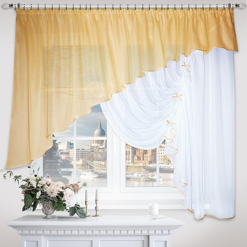 

Тюль Loon Джульетта на ленте 4x1.7 м (золотой, правая)