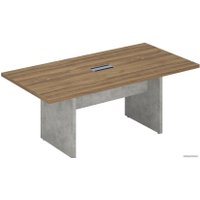 Офисный стол для переговоров Norden Wood&Stone СФ-531101 (дуб чарльстон/чикаго светло-серый)