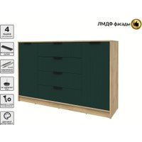 Тумба Интерлиния Концепт Лайн КТ-Т160 (дуб золотой/изумруд)