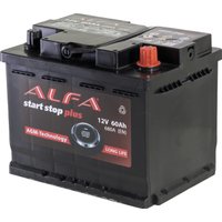 Автомобильный аккумулятор ALFA AGM R+ (60 А·ч) в Лиде