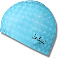 Шапочка для плавания Indigo 3D IN047 (голубой)