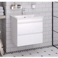  Runo Тумба под умывальник Манхэттен 65 (подвесная, белый)