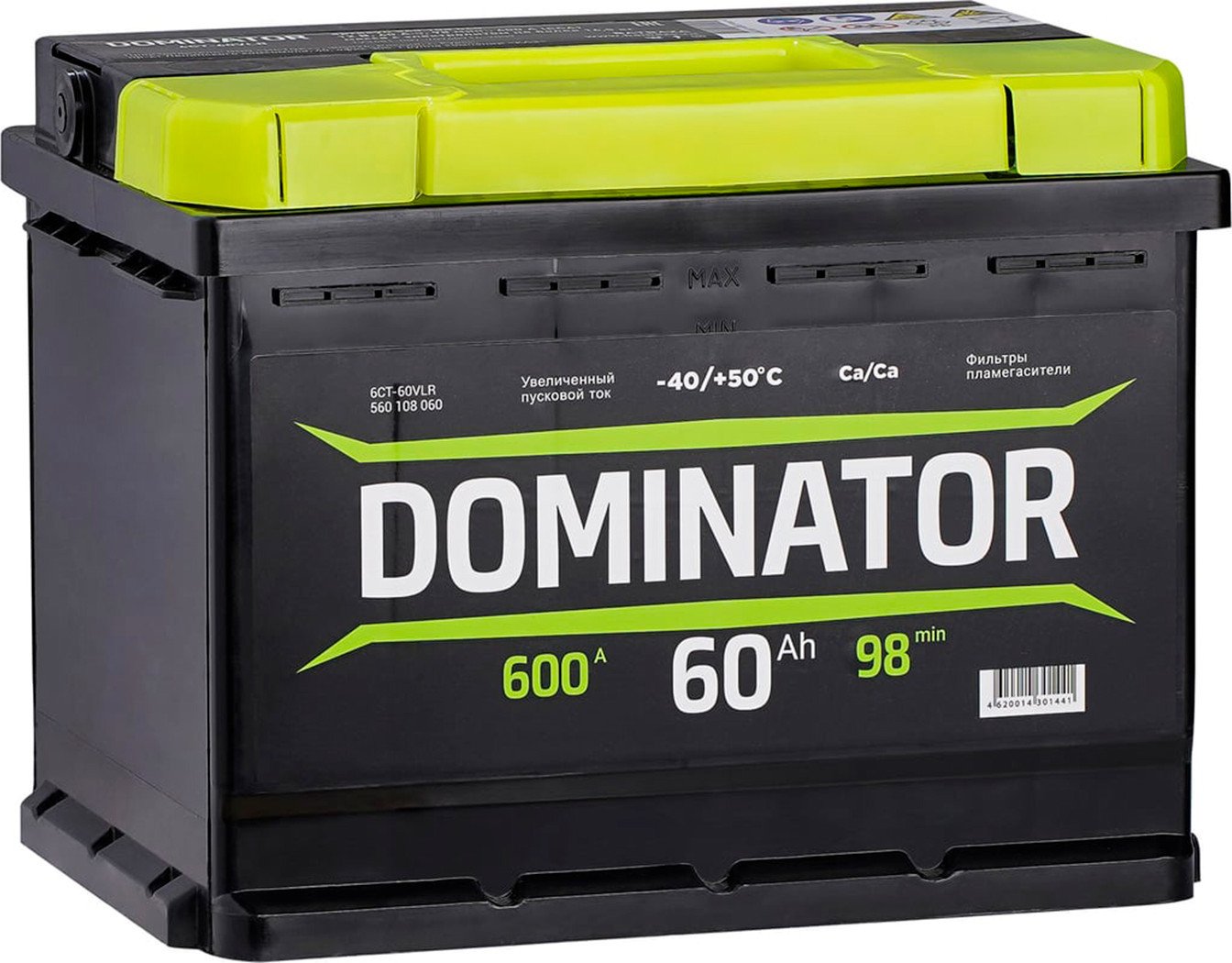 Автомобильный аккумулятор Dominator L2 6СТ-60VL (60 А·ч)