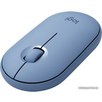 Мышь Logitech M350 Pebble (голубой)