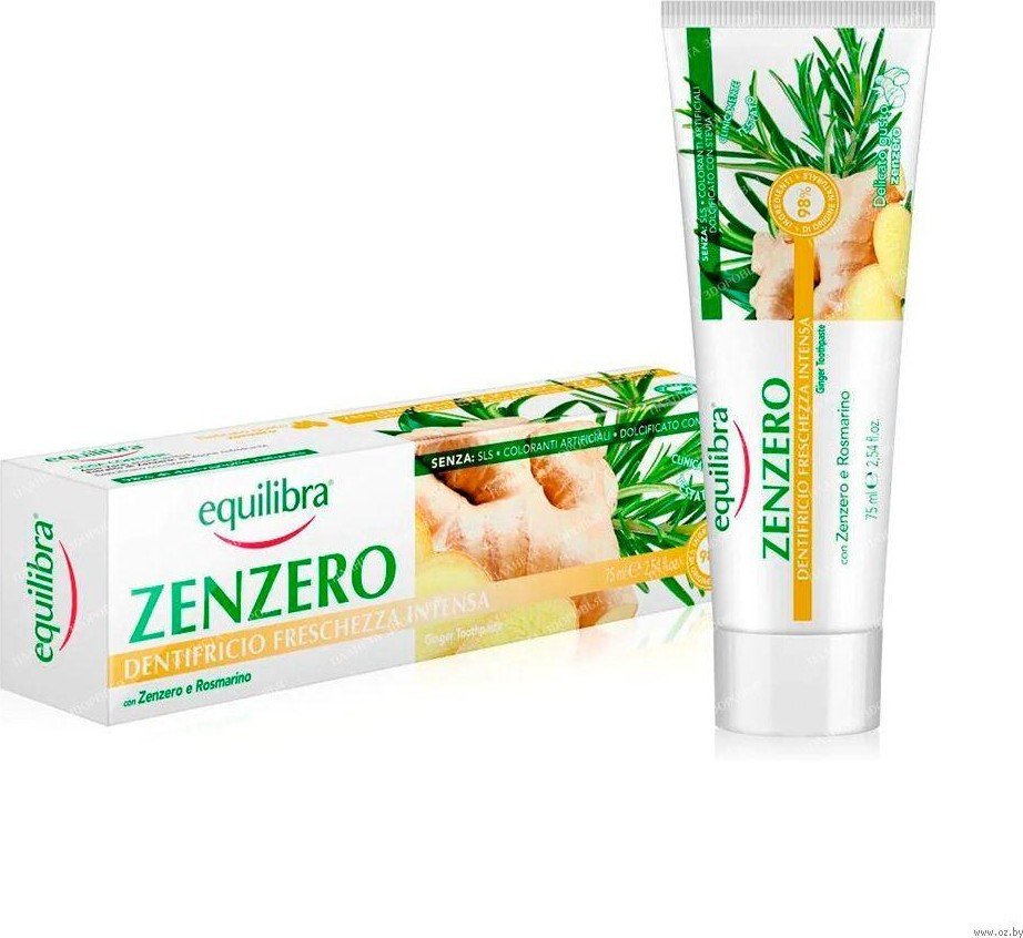 

Зубная паста Equilibra Intense Freshness с имбирем 75 мл