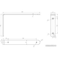 Полкодержатель Boyard Base нерегулируемый P301BL.4