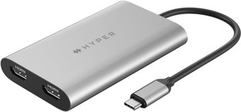 Hyper HyperDrive Dual 4K HDMI Adapter for M1/M2/M3 MacBook HDM1