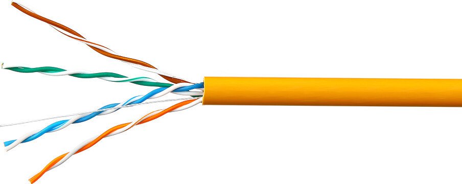 Кабель Skynet Cable Premium CSP-UTP-LSZH-4-CU/100 (100 м, оранжевый)