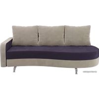 Тахта Лига диванов Премьер 105259 (левый, фиолетовый/бежевый)