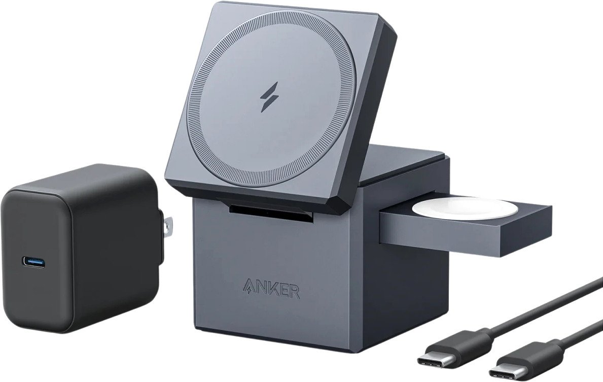 

Беспроводное зарядное Anker 3-in-1 Cube with MagSafe