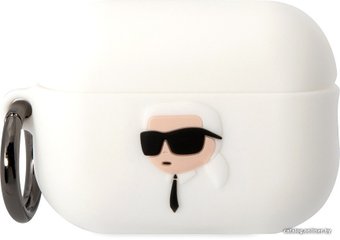 Чехол CG Mobile Karl Lagerfeld для AirPods Pro 2 KLAP2RUNIKH (белый)