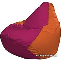 Кресло-мешок Flagman Груша Мини Г0.1-388 (фуксия/оранжевый)