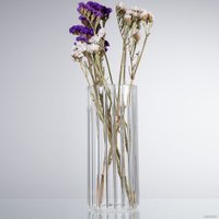 Ваза Элетех Тубо 9x20 4840900083 (рифленый прозрачный)