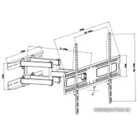Кронштейн для телевизора Maclean MC-762 (черный)