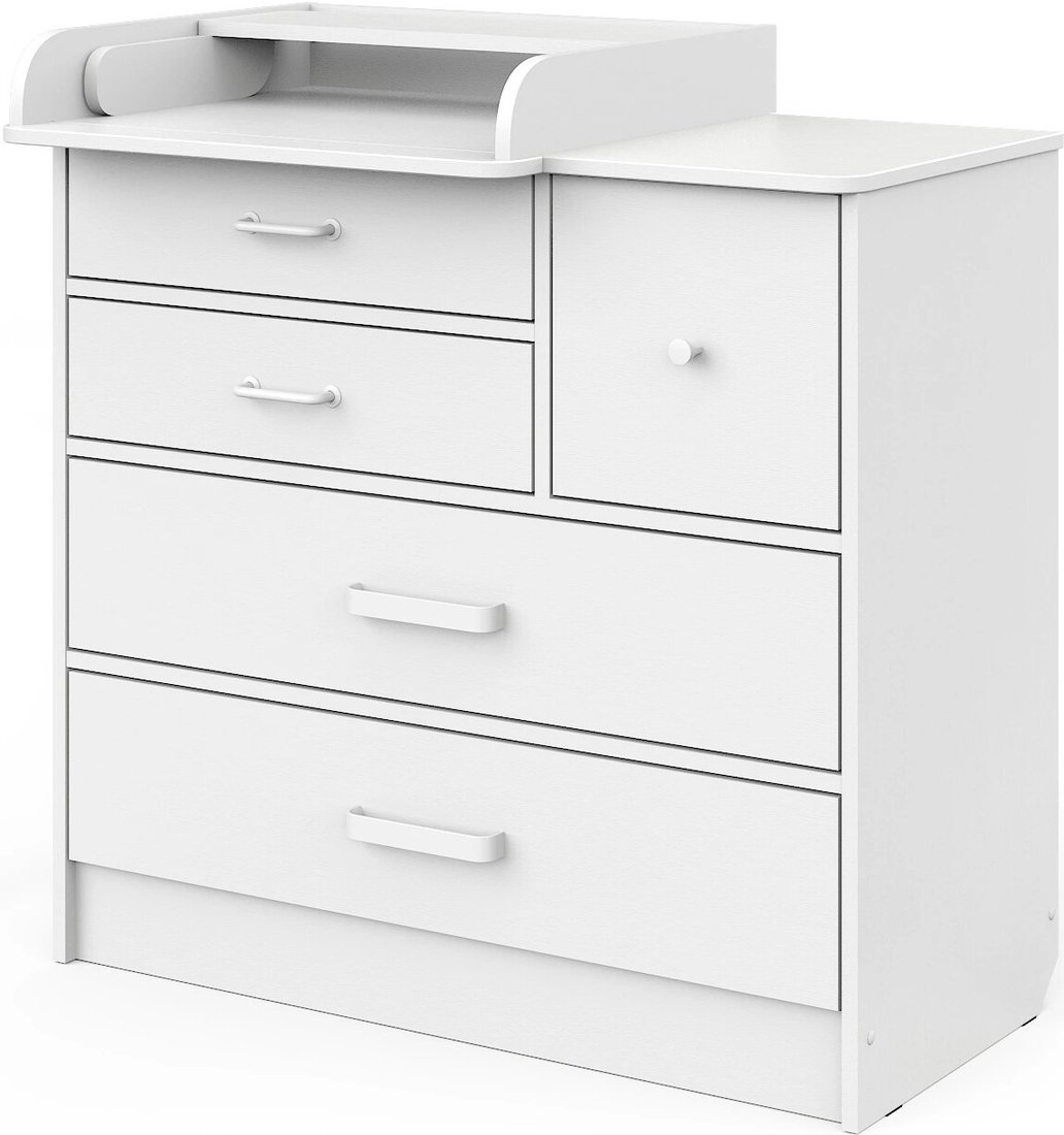 

Детский комод Атон Мебель Сириус Norman 905 ЛДСП (белый/белый)