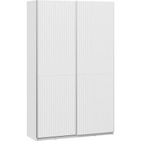 Шкаф-купе Трия Оскар Тиффани Т2 1400 282725 (серебро/белый снег/белый софт)