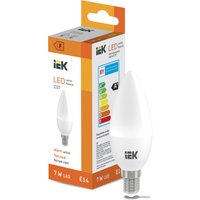 Светодиодная лампочка IEK LED Candle C37 600lm 3000K E14