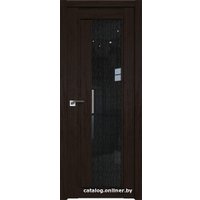 Межкомнатная дверь ProfilDoors 2.72XN L 90x200 (дарк браун/стекло дождь черный)