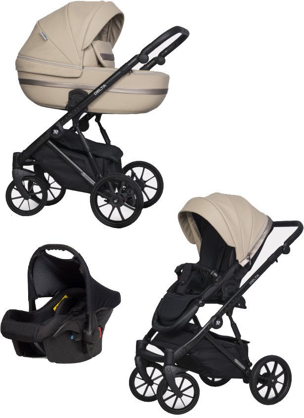 

Универсальная коляска Riko Basic Delta Ecco (3 в 1, 11/camel)