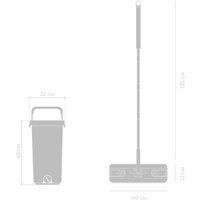 Швабра с отжимом Zetter L ZIP-HOME-0322-20 (белый)