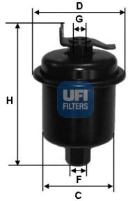 

Топливный фильтр UFI 3162100