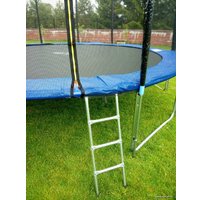 Батут Atlas Sport 490 см - 16ft Pro (с лестницей, внешняя сетка, синий)