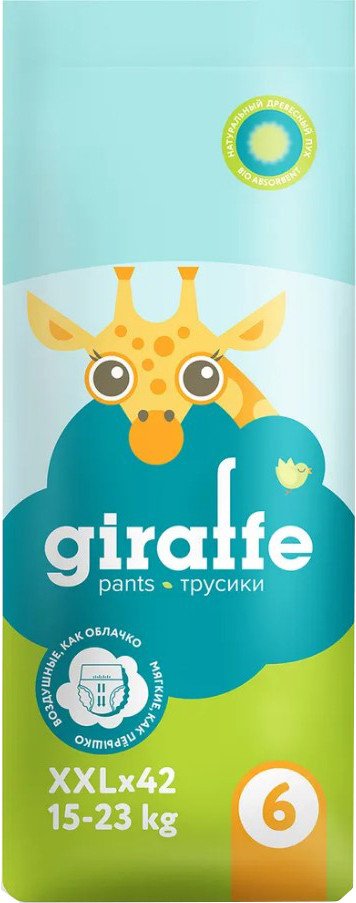 

Трусики-подгузники Lovular Giraffe XХL 15-23 кг 429712 (42 шт)
