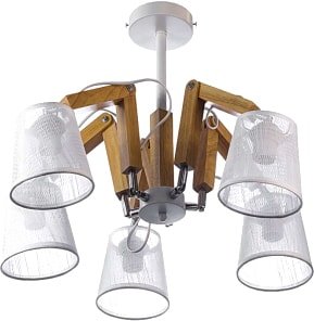 Люстра средней высоты Aitin Pro НПБ 02-5х60-105 K133/5 (белый/хром)