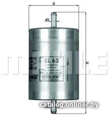 Топливный фильтр Mahle Knecht KL65