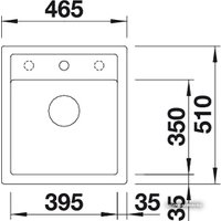 Кухонная мойка Blanco DALAGO 45 (алюметаллик) [517157]