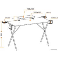 Стол TetChair GD-06 15258 (черный)