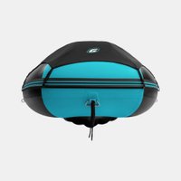 Моторно-гребная лодка Gladiator E450PRO (черный/бирюзовый)