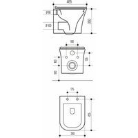 Унитаз подвесной Wave Promo (белый глянец)