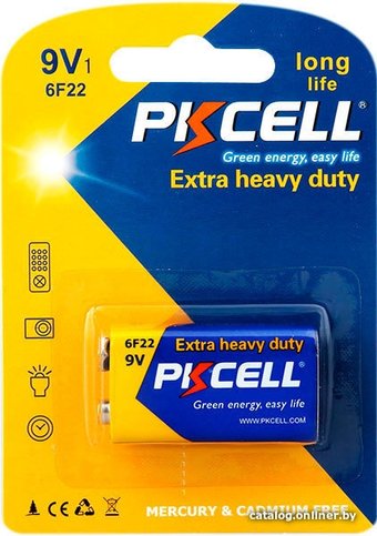 Батарейка PKCELL Extra Heavy Duty Battery 6F22 9V