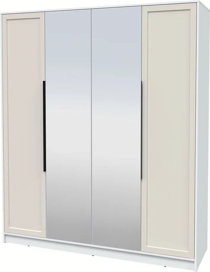 

Шкаф распашной Интерлиния Концепт Тренд КТ-Ш4(з) (белый платинум/кашемир)