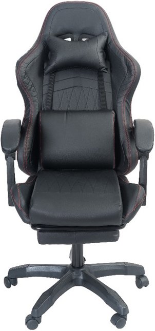 

Игровое (геймерское) кресло AR GAMING AR 012 (черный с красной строчкой)