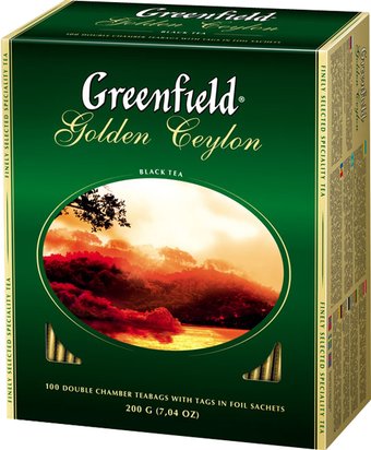 Черный чай Greenfield Golden Ceylon 100 шт