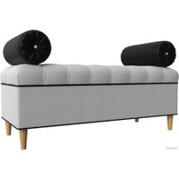 Банкетка Лига диванов Глория 29277 (экокожа белый/черный)