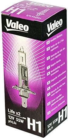 

Галогенная лампа Valeo H1 Life x2 1шт