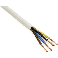 Провод силовой ВЭКЗ ПВС 4x1.5 (100 м, белый)