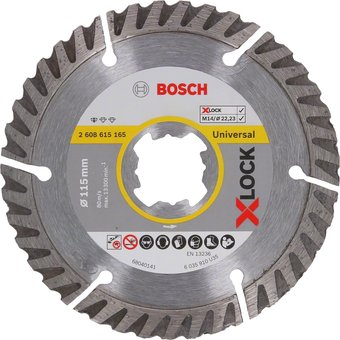 Отрезной диск алмазный  Bosch X-Lock Best Universal 2608615165